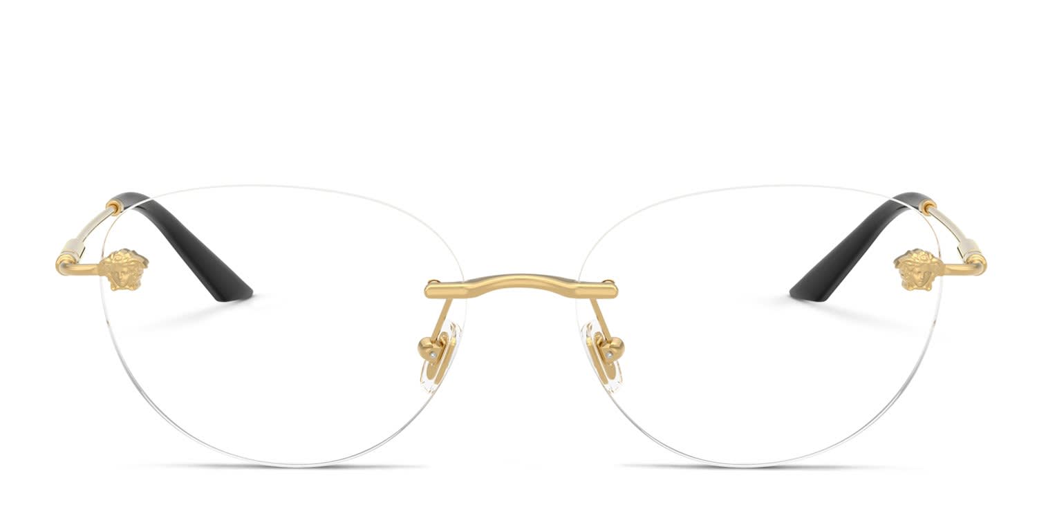 Versace VE1305 Gold glasses - Gold - Frontal View