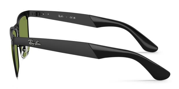 Ray-Ban RB3875 Wayfarer Deluxe black frame with green lenses