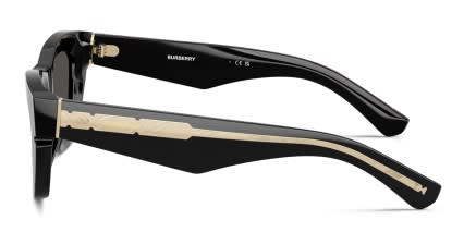 Burberry BE4454 Black, Gray glasses - Black / Gray - Side View