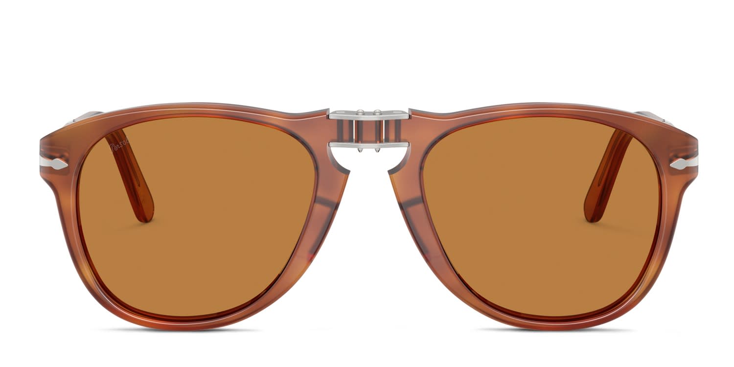 Persol PO0714SM Steve Mcqueen Brown glasses - Brown - Frontal View