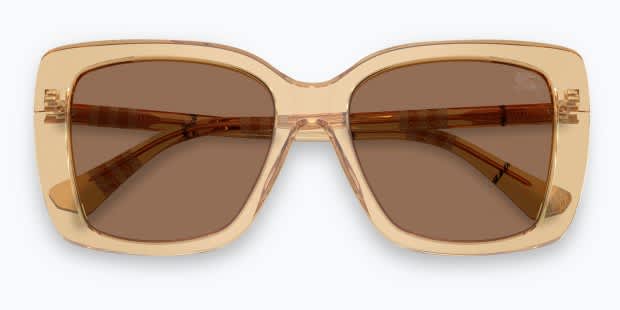 BURBERRY サングラス　ベージュ Burberry BE4456 beige frame with dark brown lenses. Lenses provide