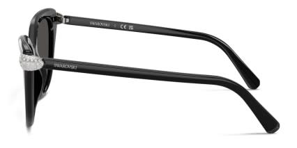 Swarovski SK6039 Black, Gray glasses - Black / Gray - Side View