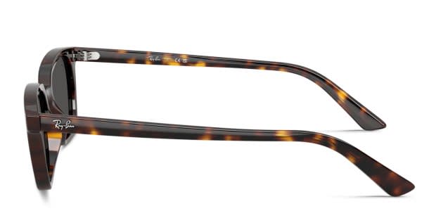 Ray-Ban RB4456 Zaya tortoise frame with dark grey lenses. Lenses
