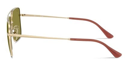 Ray-Ban RB3758 Ari Gold, Green glasses - Gold / Green - Side View