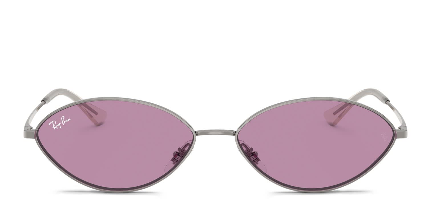 Ray-Ban ORB3757 ガンメタル ダークバイオレット Ray-Ban RB3757 Kai gunmetal frame with dark violet lenses. Lenses