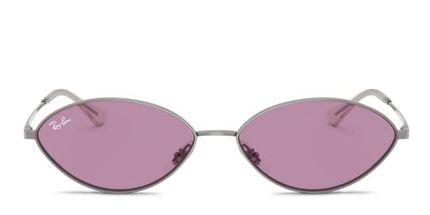 Ray-Ban RB3757 Kai gunmetal frame with dark violet lenses. Lenses