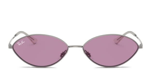 Ray-Ban RB3757 Kai gunmetal frame with dark violet lenses. Lenses
