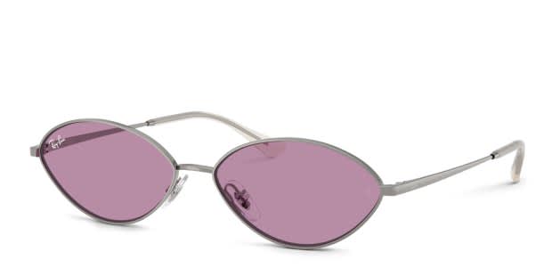 Ray-Ban RB3757 Kai gunmetal frame with dark violet lenses. Lenses
