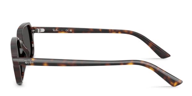 Ray-Ban RB4455 Zuri tortoise frame with dark grey lenses. Lenses