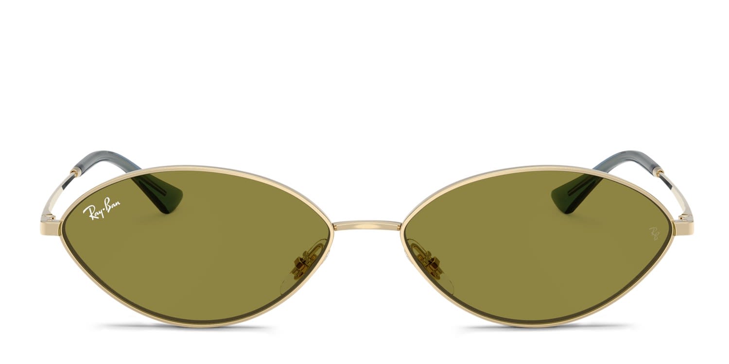 Ray-Ban RB3757 Kai Gold, Green glasses - Gold / Green - Frontal View