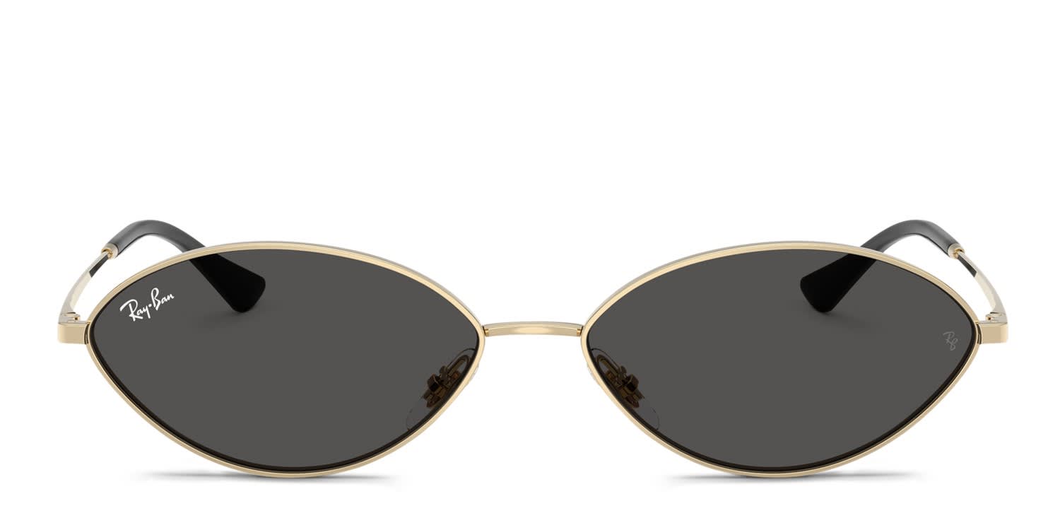 Ray-Ban RB3757 Kai gold frame with dark grey lenses. Lenses