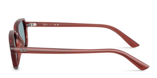 Ray-Ban RB4455 Zuri brown frame with blue lenses. Lenses provide