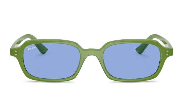 RAIRAI　その1 Ray-Ban RB4455 Zuri - Rectangle Red Frame Sunglasses For Women