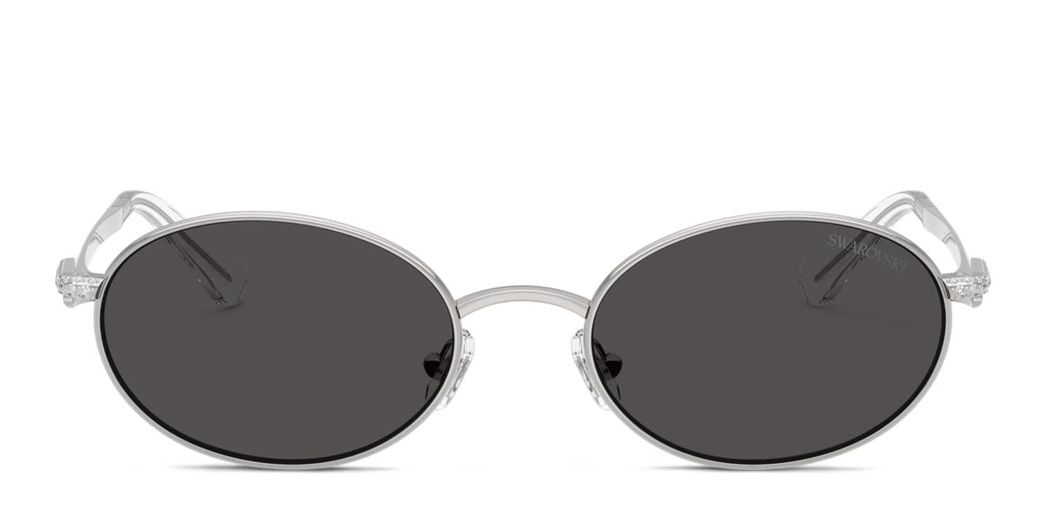 Swarovski SK7033 Silver, Gray glasses - Silver / Gray - Frontal View