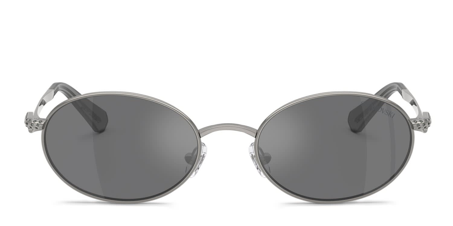 Swarovski SK7033 Gunmetal, Gray, Black glasses - Gunmetal / Gray / Black - Frontal View