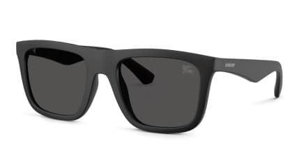 Burberry BE4458U Black, Gray glasses - Black / Gray - Angle View