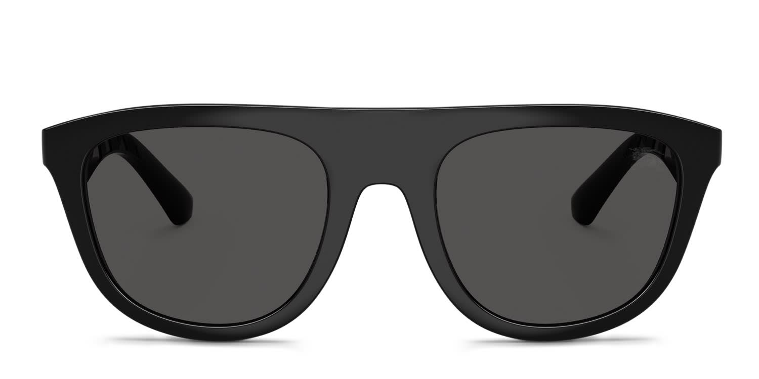 Burberry BE4459U Black, Gray glasses - Black / Gray - Frontal View