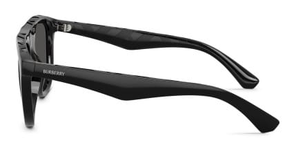 Burberry BE4459U Black, Gray glasses - Black / Gray - Side View