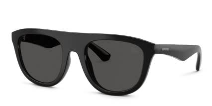 Burberry BE4459U Black, Gray glasses - Black / Gray - Angle View