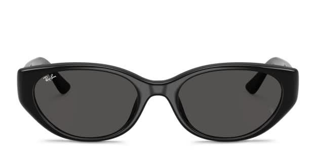 Ray-Ban RB4457D black frame with dark grey lenses. Lenses  display picture 3