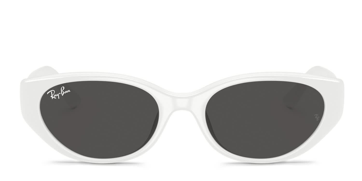 Ray-Ban RB4457D White, Gray glasses - White / Gray - Frontal View