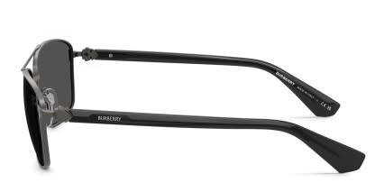 Burberry BE3163 Gray glasses - Gray - Side View
