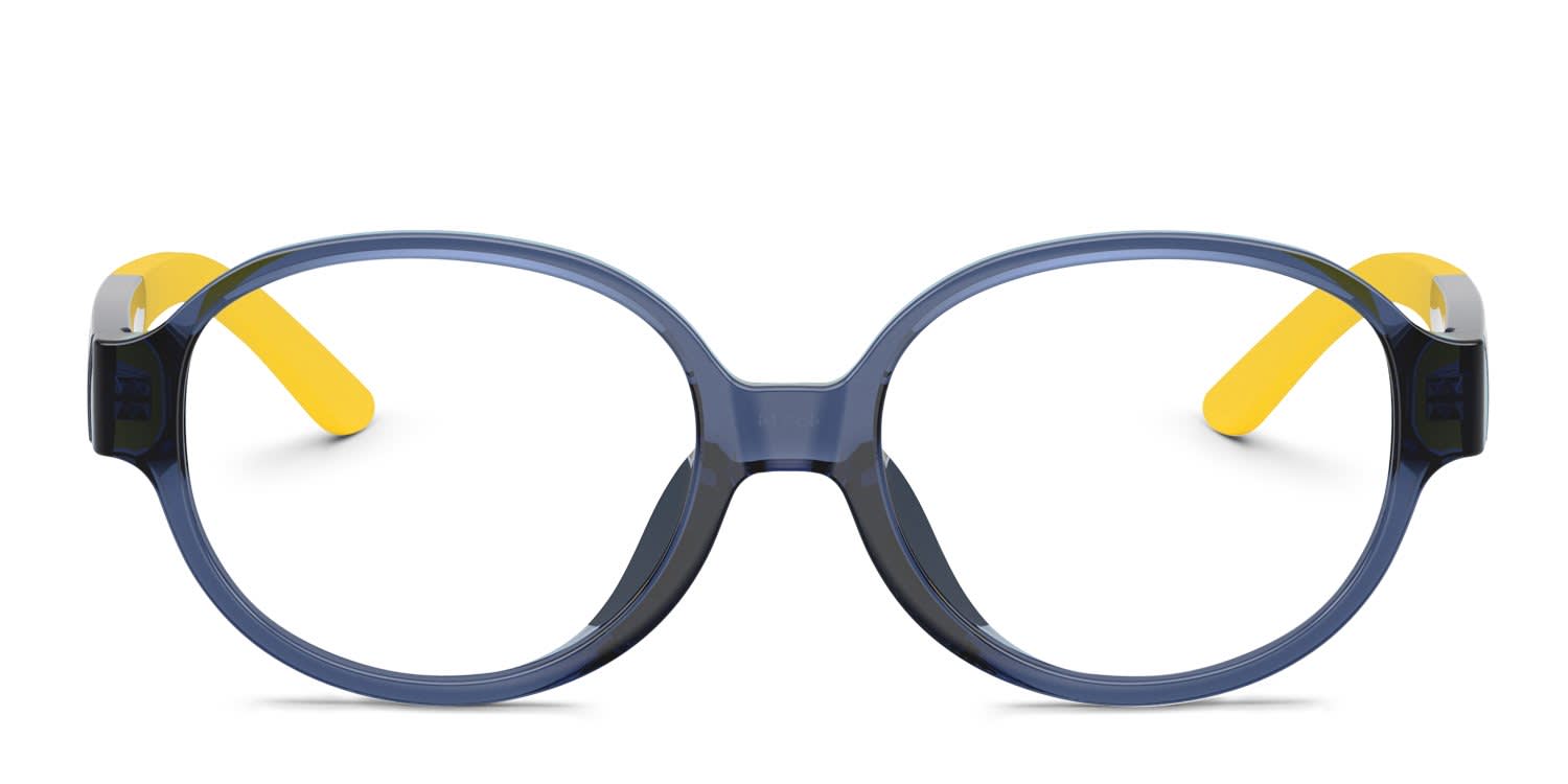 Polo Ralph Lauren PP8552U Clear, Blue glasses - Clear / Blue - Frontal View