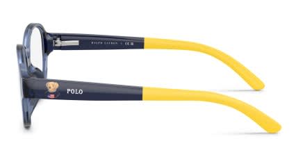 Polo Ralph Lauren PP8552U Clear, Blue glasses - Clear / Blue - Side View