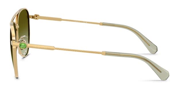 Swarovski SK7031 gold frame with gradient brown lenses. Lenses