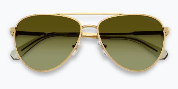 Swarovski SK7031 gold frame with gradient brown lenses. Lenses