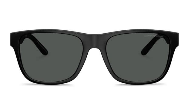 Emporio Armani EA4243 black frame with dark grey lenses. Lenses