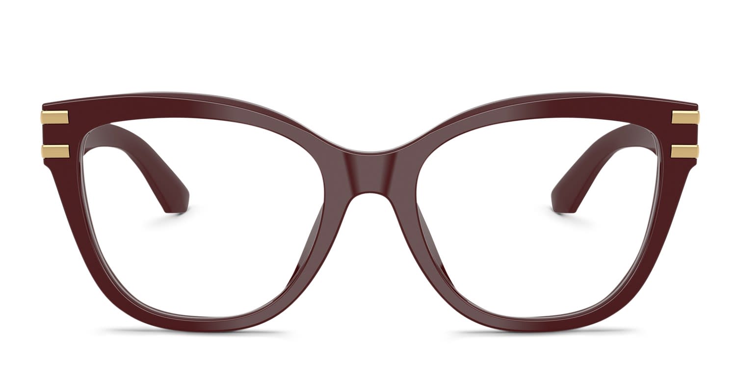 Dolce & Gabbana DG3418 Red glasses - Red - Frontal View