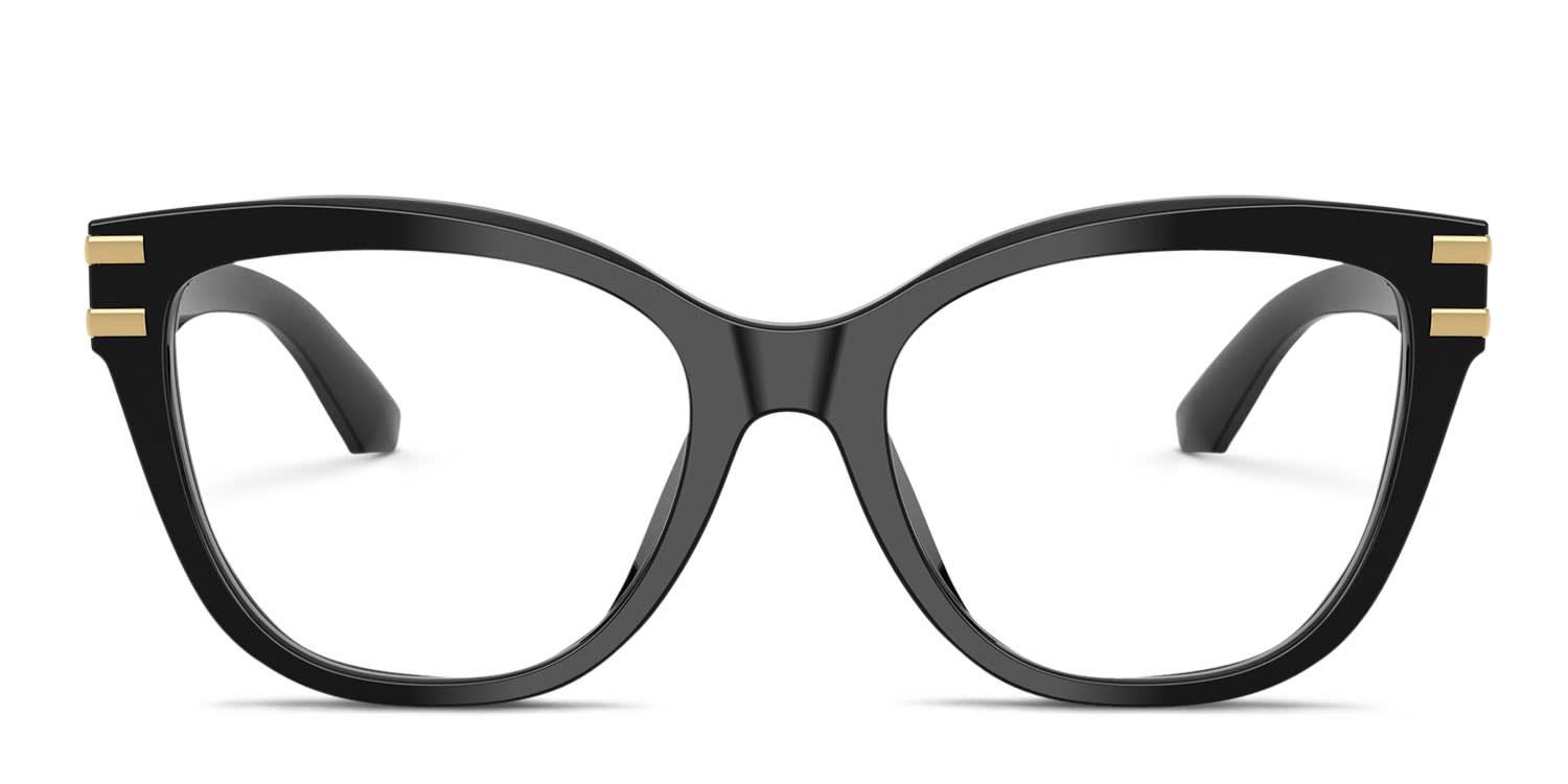Dolce & Gabbana DG3418 Black glasses - Black - Frontal View