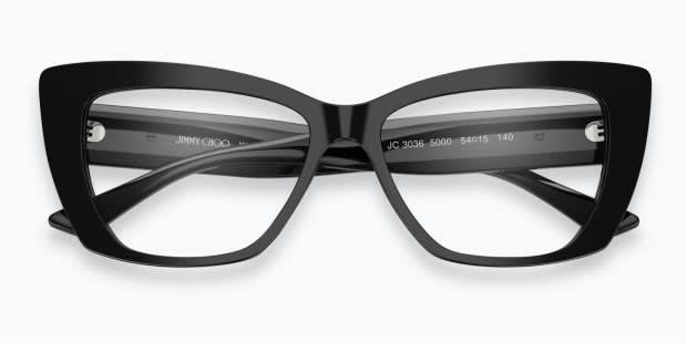 Jimmy Choo JC3036 Shiny Black Prescription Eyeglasses
