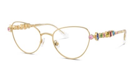 Swarovski SK1024 Gold glasses - Gold - Angle View