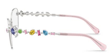 Swarovski SK1024 Silver glasses - Silver - Side View