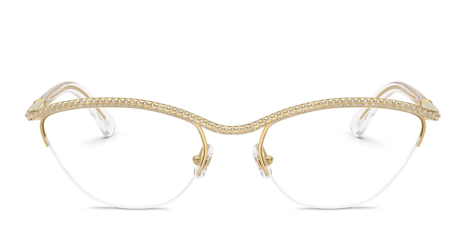 Swarovski SK1026 Gold glasses - Gold - Frontal View