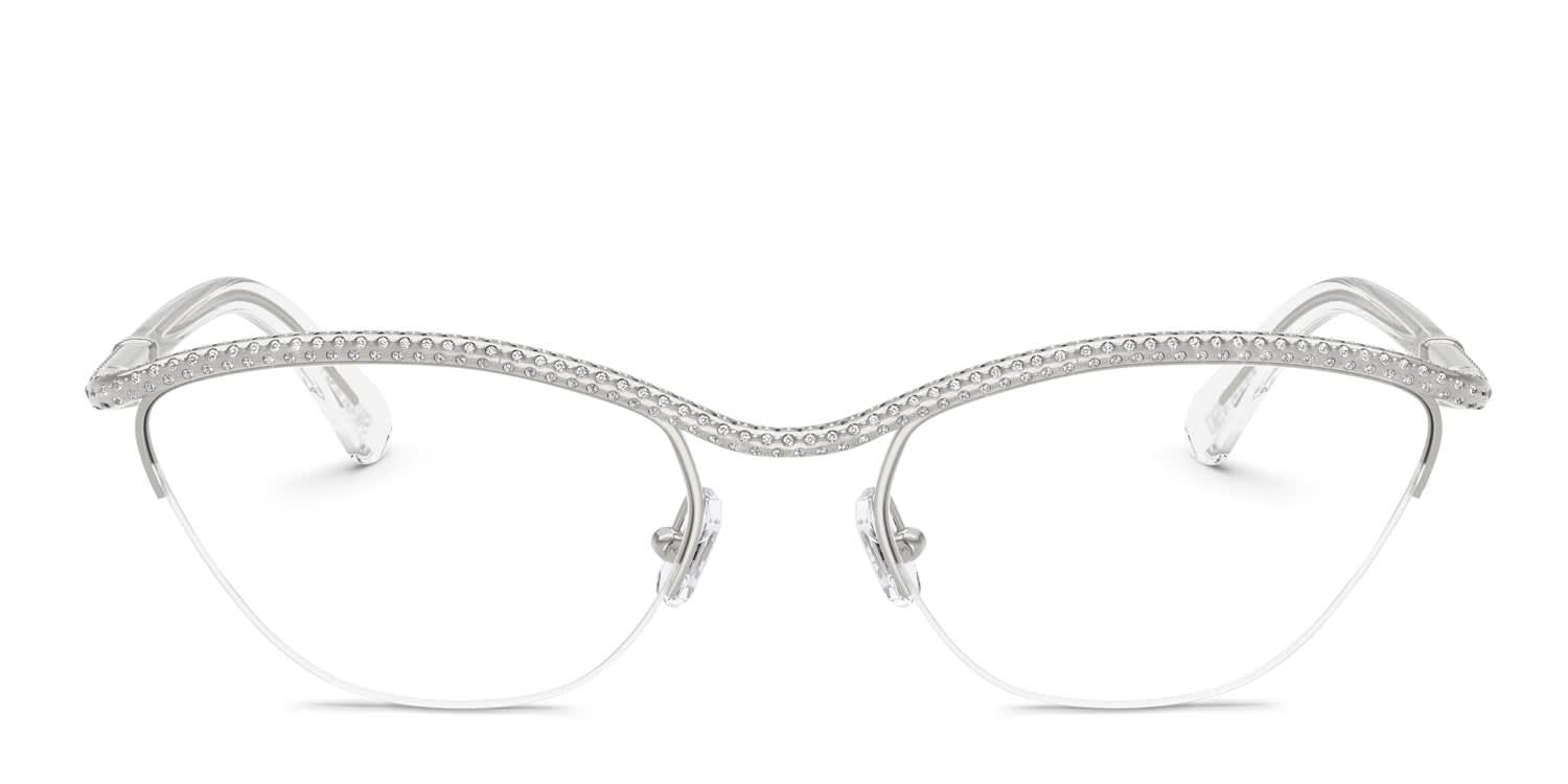 Swarovski SK1026 Silver glasses - Silver - Frontal View