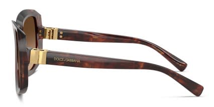 Dolce & Gabbana DG4495 Red, Tortoise, Brown glasses - Brown / Tortoise - Side View