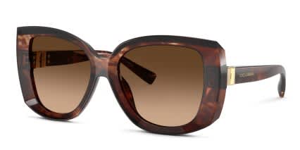 Dolce & Gabbana DG4495 Red, Tortoise, Brown glasses - Brown / Tortoise - Angle View
