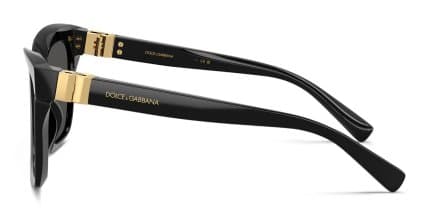 Dolce & Gabbana DG4498 Black, Gray glasses - Black / Gray - Side View