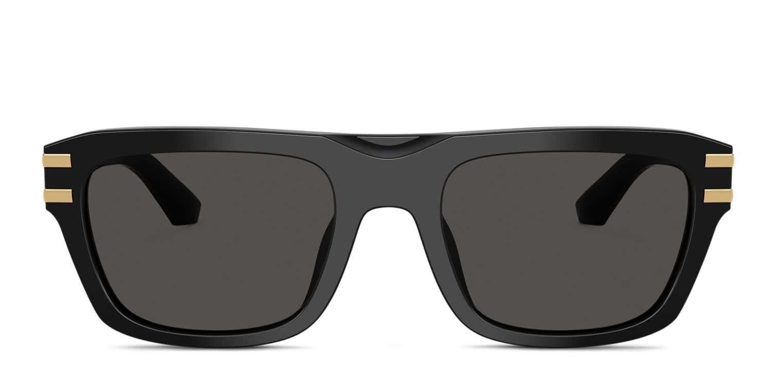 Dolce & Gabbana DG4496 Black, Gray glasses - Black / Gray - Frontal View