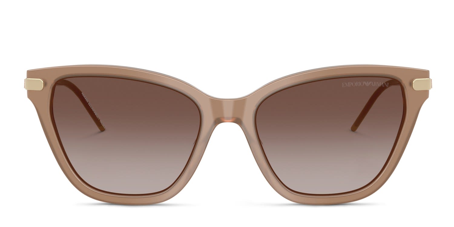 Emporio Armani EA4251 Beige, Brown glasses - Beige / Brown - Frontal View