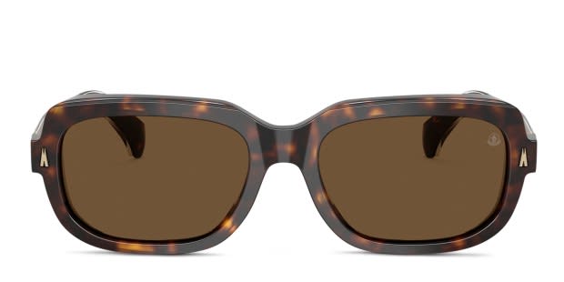 Moncler ME6008 Suntrap tortoise frame with brown solid lenses