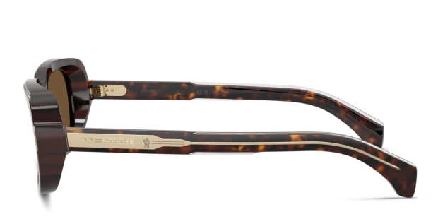 Moncler ME6008 Suntrap tortoise frame with brown solid lenses