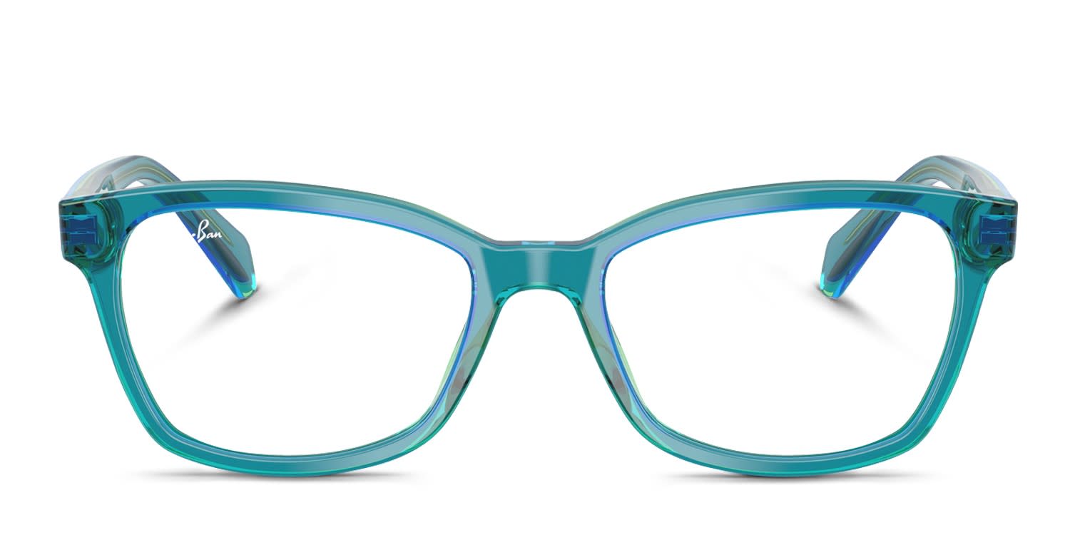Ray-Ban RY1591 Kids Green, Blue glasses - Green / Blue - Frontal View