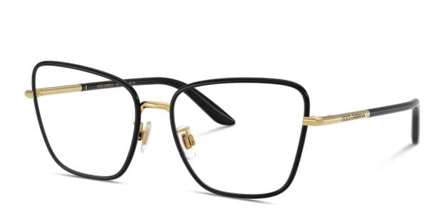 Dolce & Gabbana Black and Gold Women\'s Rectangular Optical Glasses Amazon.com: Dolce & Gabbana DG 3363 Black 52/18/145 women  main image 4