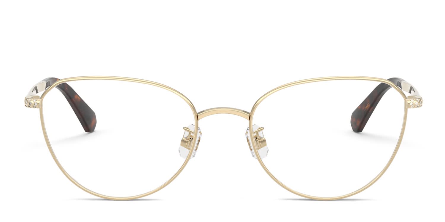 Swarovski SK1029D Gold glasses - Gold - Frontal View