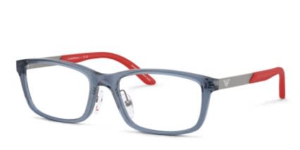 Emporio Armani EK3009 Kids Blue glasses - Blue - Angle View