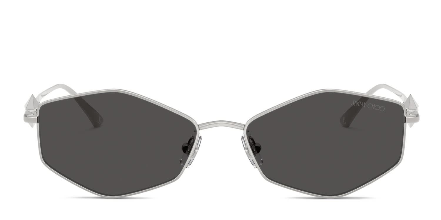 Jimmy Choo JC4017 Silver, Gray glasses - Silver / Gray - Frontal View